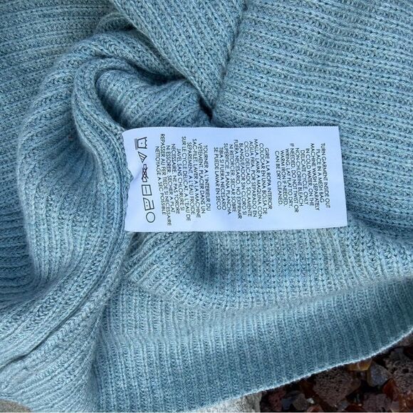 CABI 5133 Blue Swing Pullover Ribbed Knit Pullover Crewneck Sweater X-Large - Picture 7 of 8